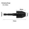 Driver Drill Chuck 0 38mm Self Tighten Collet with 1/4in Hex Shank Quick Change Adapter for Drill Bit Conversion