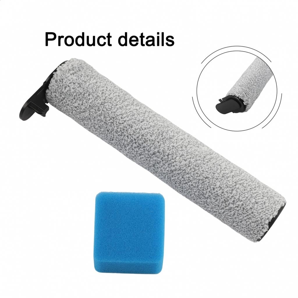 Cordless Floor Cleaner Roller Brush Filter Long-Term Durability