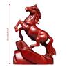 Dark pine Horse Statue Traditional Asian Design For Home Decoration Representing success And Success
