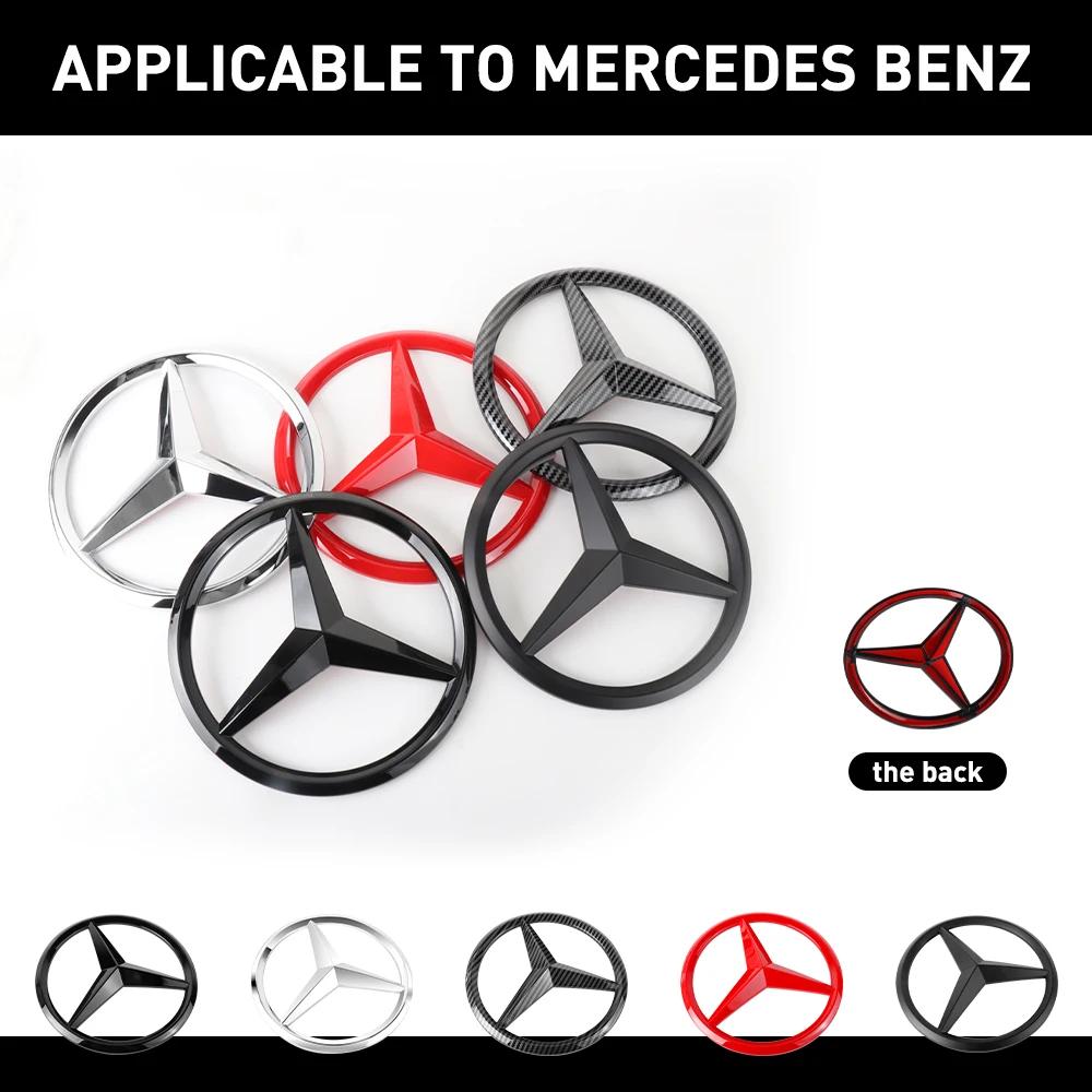 C200 E300 2026 Hot 1pc 188mm/210mm ABS Car Front Grille Badge For Benz W204 W205 W210 W211 W212 W213 A/C/E/S class/CLA/GLA GLC D