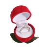Red Flower Stem Jewelry Box Stud Earrings Engagement Rings Box  Gift Box