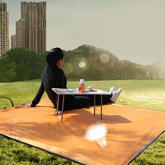 1 sada venkovního baldachýnu, bezpečný, vodotěsný, velký prostor odolný proti roztržení proti UV záření, postříbřený stan na kempování