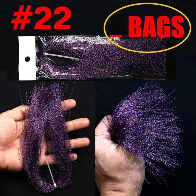 UV Spiral Bright Silk Feather Hook Tying Material for Sea Fishing