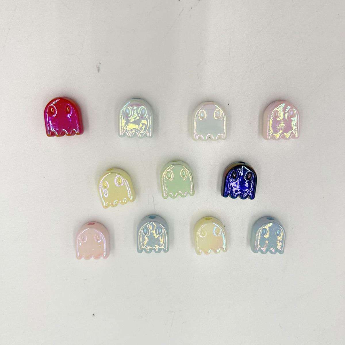 

20 шт. акриловых бусин-призраков для самодельных украшений, браслетов и ручек с бусинами - разные цвета 20Pcs