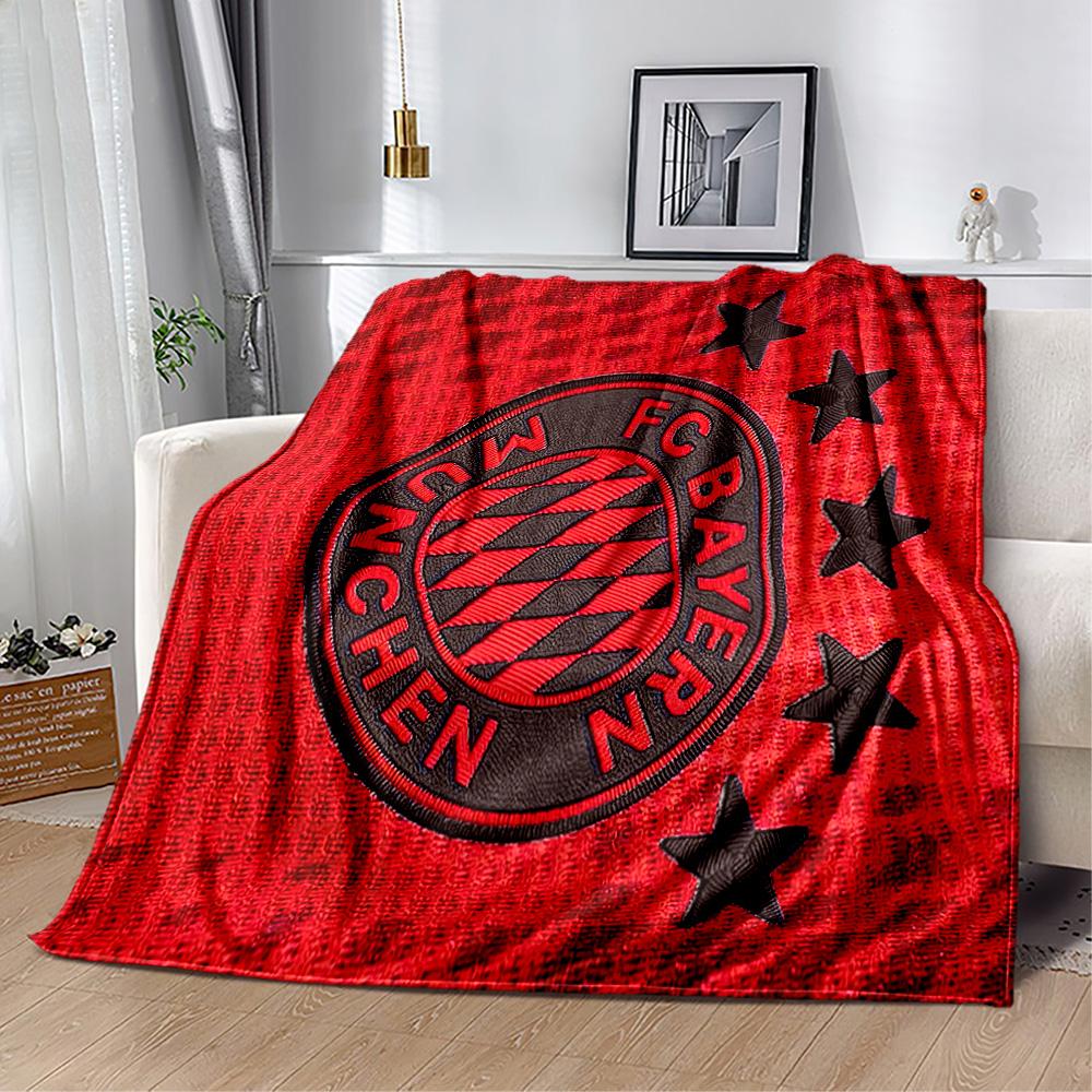 Bayern Munich Blanket Comfortable Suitable for Couch Sofa Seaside Four Seasons Universal Modern Ideal Gift For Birthday Valentine'S Day