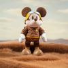 Plyšová panenka Mickey Mouse Pilot s pohyblivými klouby pro sběratele a děti