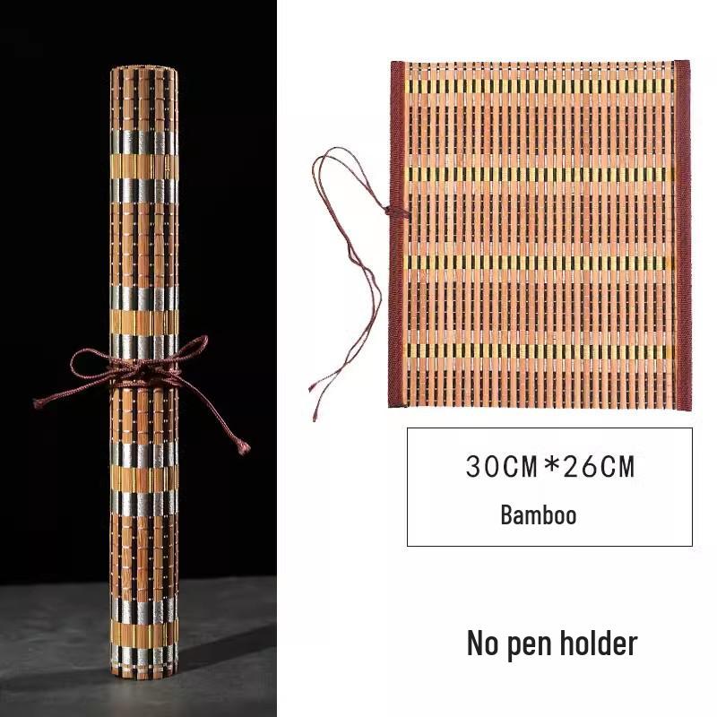 Ancient Style Bamboo Brush Pouch: Large Capacity, Multi-Specifications