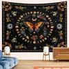 Emperor Butterfly Moon Phase Tapestry Background Cloth Carpet Wall Decoration Living Room Background Wall Room Decor