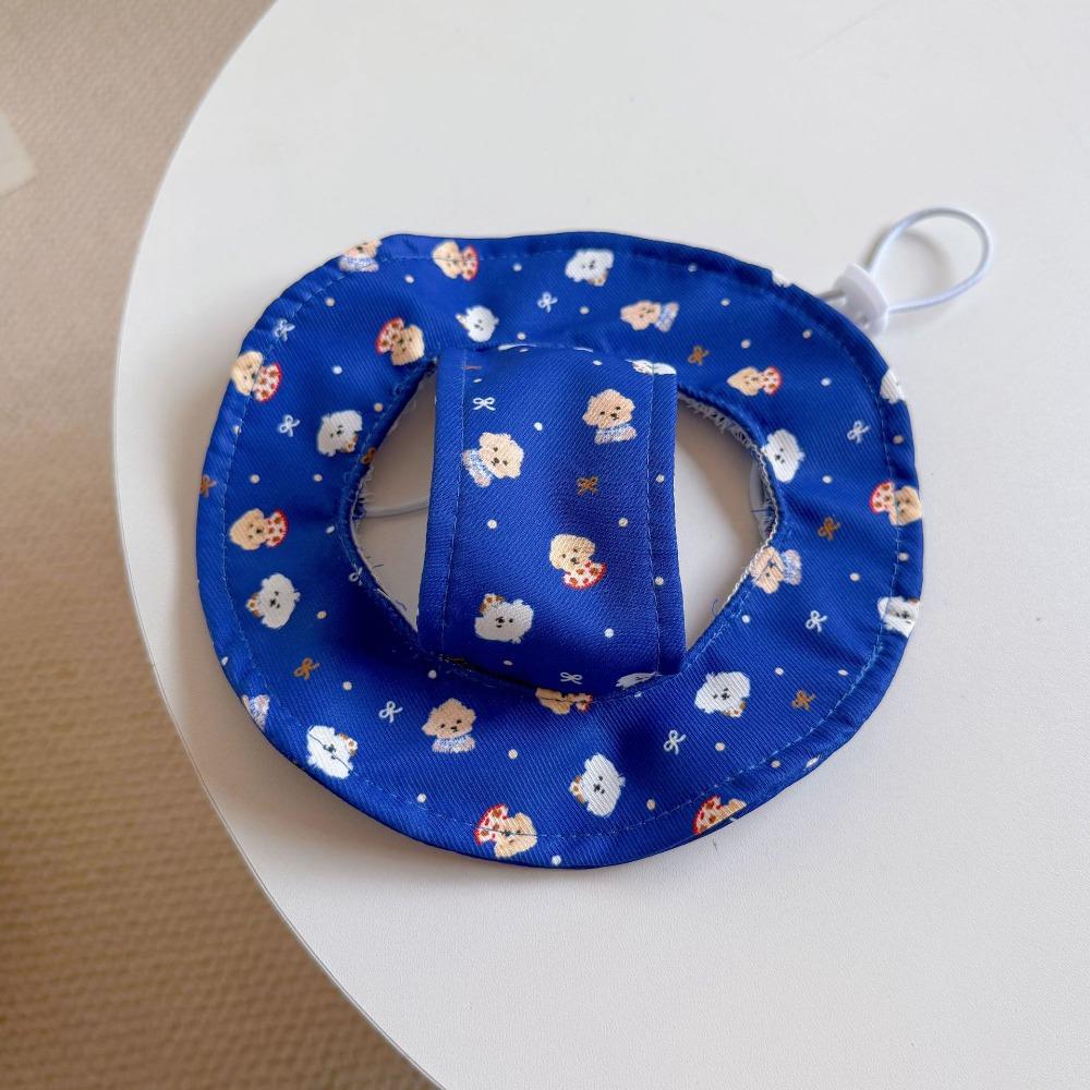 

Breathable Dog Fisherman Hat Adjustable Pet Sun Cap Party Photo Dress Cat Sunscreen Hat Kitten синий