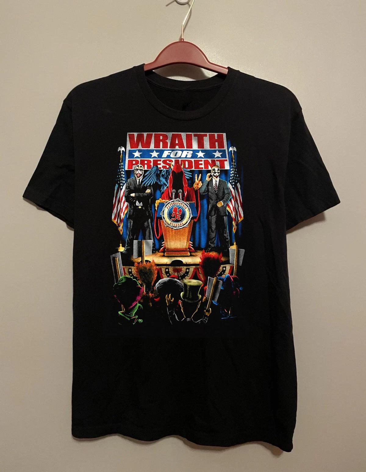 

Vtg Insane Clown Posse Wraith For President 100% Cotton T-shirt Mens Tees Top T-Shirt Tee Top Unisex 2F907 L