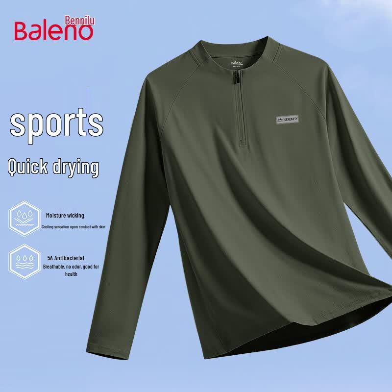 Baleno Men's Long Sleeve Quick Dry T-Shirt with Sun Protection