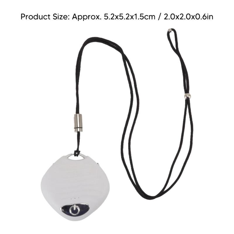Mini Wearable Air Purifier Smoke Odor Removal Portable Negative Ion Air Purifier Necklace For Car Travel White