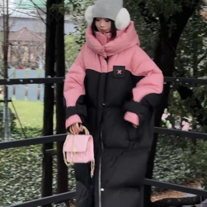 Winter Neue Baumwollgepolsterte Jacke Lang Koreanische Baumwollgepolsterte Jacke Verdickte Lockere Baumwollgepolsterte Jacke.