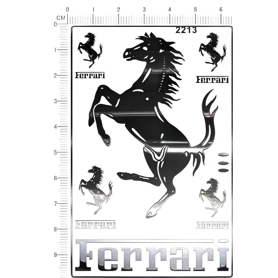 Car Racing Sports Metal Sticker for Ferrari Roma 488 Portofino F8 Roma Spider SF90 Competizione Modified Decoration Accessories JW7