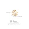 Minimalist Stainless Steel Metal Irregular Open Adjustable Ring for Women Rust Proof Distinctive Jewelry 2025
