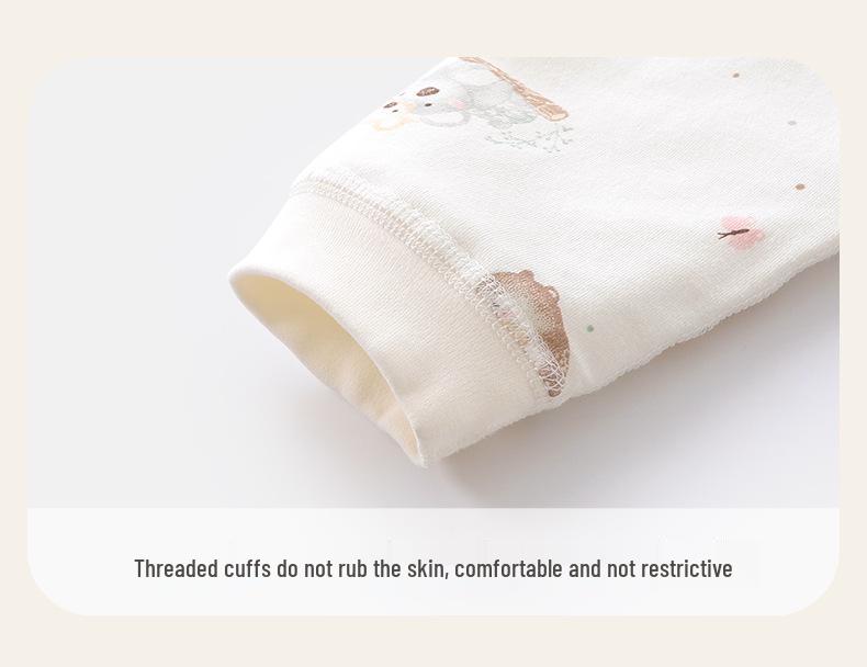 Jesienno-zimowy pikowany pajacyk dla noworodka - Miękki bawełniany kombinezon dla niemowląt, lekki 40g, bezszwowa konstrukcja dla wygodnego raczkowania