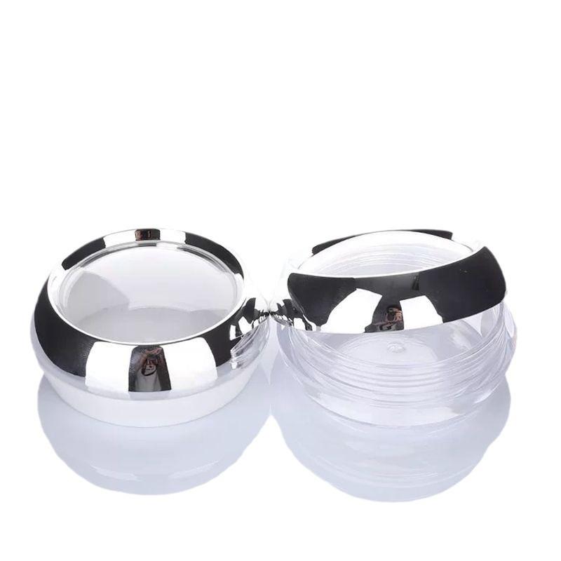 Acrylic PS Pill Box 10g-50g, Refillable Cream Jar & Cosmetic Container for Placenta Time Capsule Empty Bottles