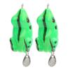 2 Pcs 5.5cm 11g Colorful Sequin Artificial Frog Fishing Lures Hard Baits with Hooks Fish Tackle Accessories