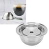 Refillable Coffee Pod Fit for   PlusCelsiusNextCelsiusPop Stainless Steel Reusable Coffee Capsule with Brush Spoon