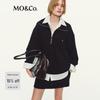 MO&Co. Women's Long Sleeve Collared Knit Sweater