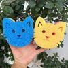 Double Layer Temperature Sensitive Cat Face Sponge Non Scratch for Washing Dishes Pots and Kitchen Items