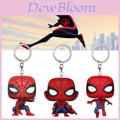 Spider-man Universe Collectibles With Stand, Cloak, And Keychain