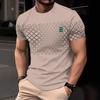 New Summer Men's Casual Fashion Simple Trend Short-sleeved T-shirt