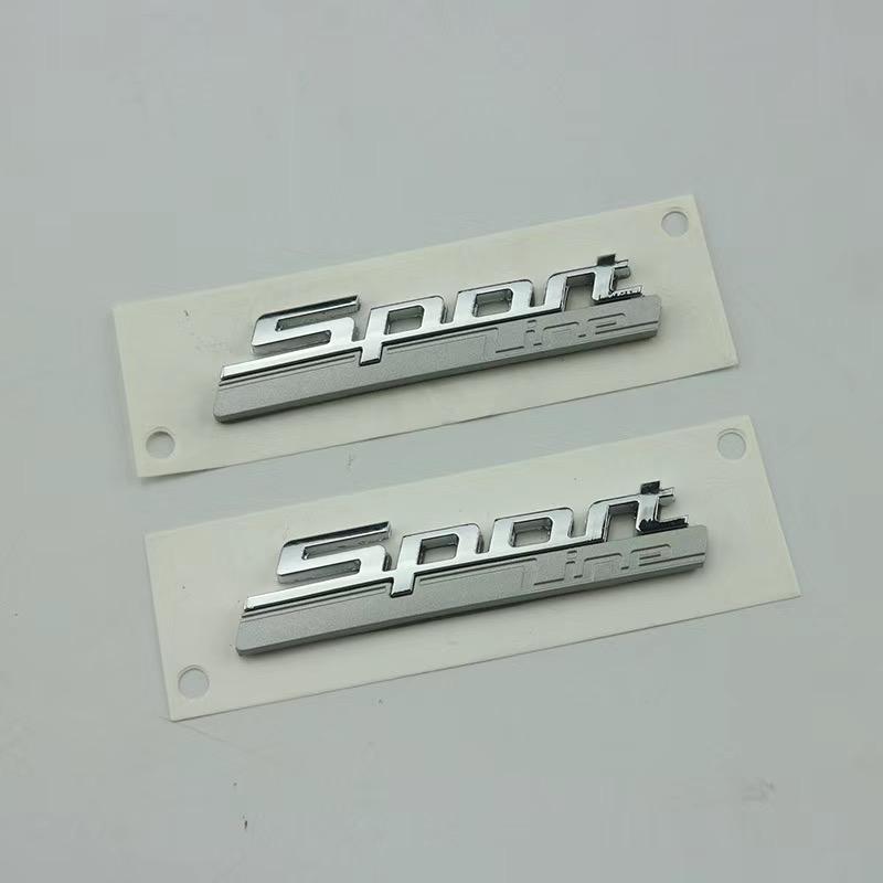 Nuova linea di lusso Linea sportiva Emblema parafango per BMW 730 740 750 750Li Logo laterale Car Styling Refitting Aggiornamento Adesivo cromato opaco