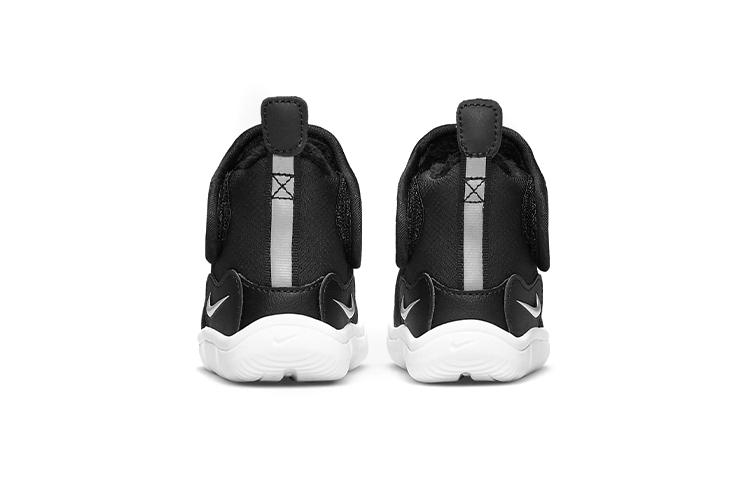 Nike Novice Comfortable Slip Resistant Cushioning Abrasion Resistant Thermal High top Toddler Shoes Black Silver AV8338-005