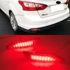 Car Flashing 1Set Auto LED Rear Bumper Reflector Light Braking Warning Lamp For Ford Focus 3 2011 2012 2013 2014 Sedan Hatchback