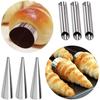 10Pcs Cream Horn Molds Stainless Steel Cone Tubular Shaped Mold Baking Cones Horn Pastry Roll Kitchen Cookie Dessert Tool