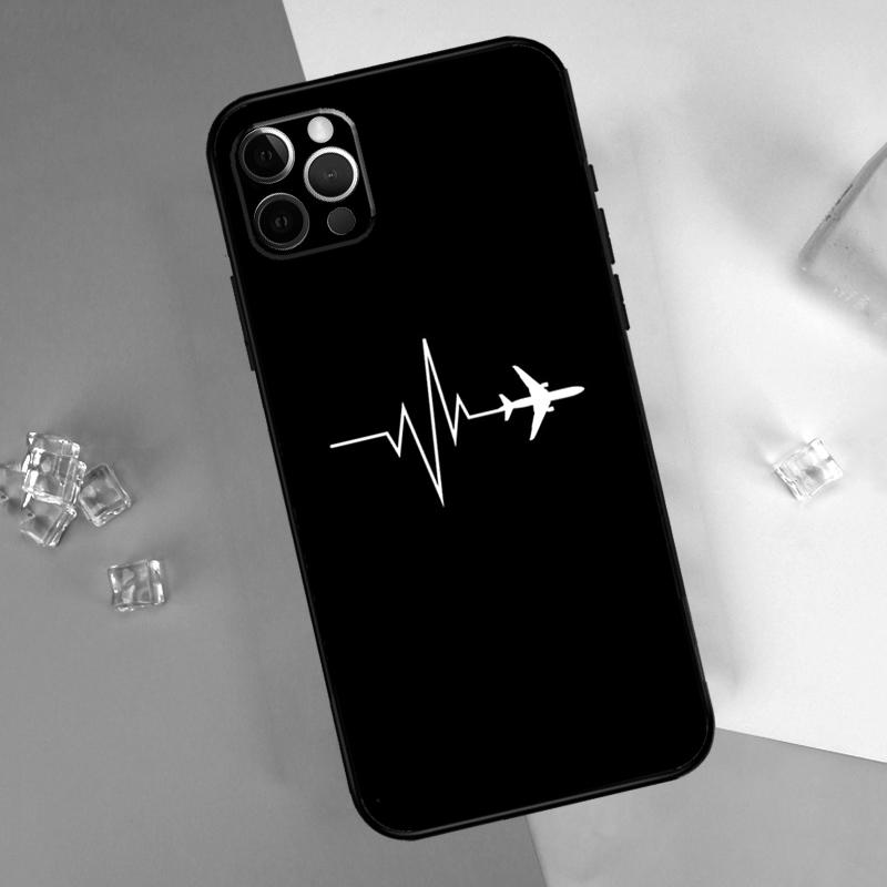 Airplane Travel Phone Case For iPhone 16 Pro 15 Pro 11 13 14 Pro Max 12 Mini XR 16 15 Plus 16e Cover Shell