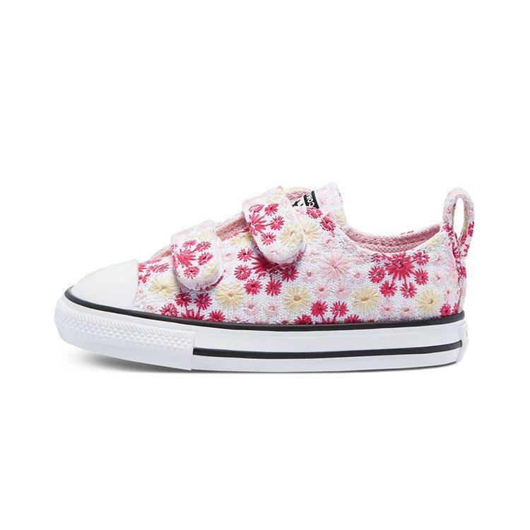Converse Chuck Taylor All Star Low top Toddler Shoes Embroidery Pink Yellow Infant And Toddler 771288C