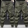 Men's Casual Multi-Pocket Joggers - Spring/Autumn Loose Fit, Plus Size Korean Style Trendy Outdoor Pants