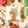 Cute Cartoon Bear Animal Letter Cushion Cover Plush Fabric Soft DoubleSided Printed Sofa Warm Winter Home Gift Pillow Cover