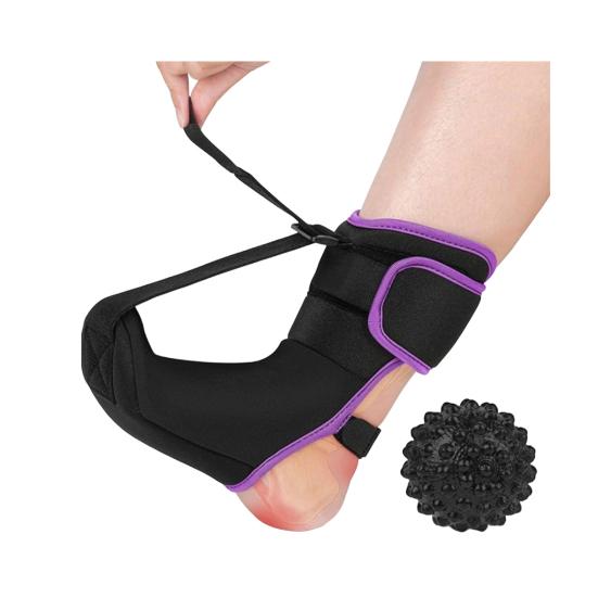 

Нічні шкарпетки при плантарному фасциїті з ручним масажним інструментом, подвійні пластини для підтримки знеболення, нековзкі ремінці на щиколотку, дихаючий м який бандаж для чоловіків та жінок