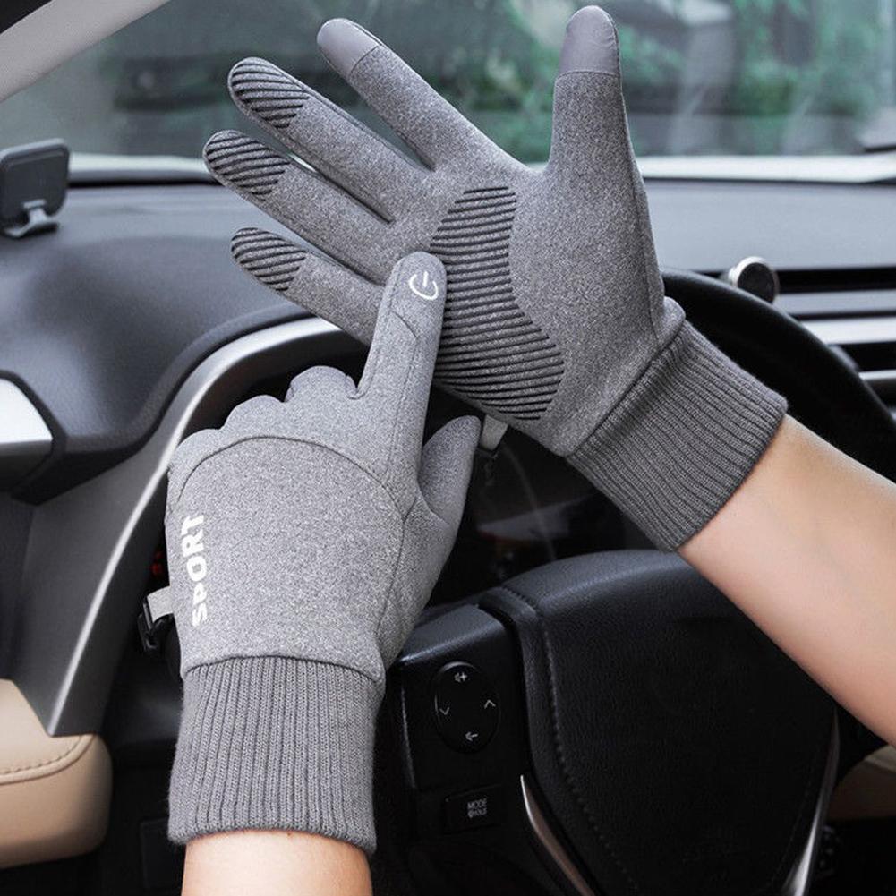 Winter Fall Gloves for Men Women Thermal Windproof Waterproof with Touchscreen Fingers Non Slip Silicone Grip for Skiing Fishing