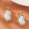 Pearl Mosquito Coil Disc Ear Clips: No-Pierce, Elegant French-Style Earrings for Women