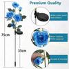 5 Head LED Solar Simulation Rose Flower Solar LED Light Garden Yard Lawn Night Lamp Landscape Garden Home Christmas Decoration Flowers