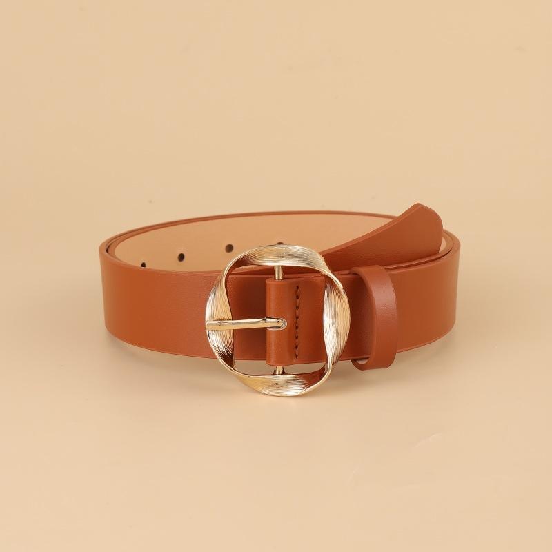 

Всё Просто Горячая Распродажа Практичный Повседневный Креативный Широкий Пояс Женский Популярный Персонализированный Декоративный Пояс для Платья 105CM светло-коричневого