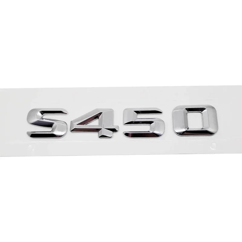 adrjhr1 For Mercedes Benz Modified 3D Car Letter Sticker Rear Trunk Tail Decorative Badge Emblem for Mercedes Benz S400 S420 S430 S450 S