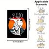 Japanese Sumo Wrestling Flannel printed blanket suitable for all seasons suitable for living room office sofa and travel