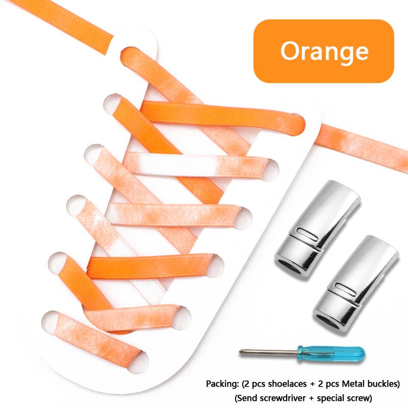 Magnetic Lock Shoe Laces Rainbow Elastic Laces Sneakers No Tie Shoelaces Without Ties Shoelace for Shoes Adults Kids Shoestrings