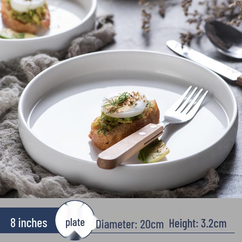 ZISIZ Nordic Ceramic Shallow Serving Plates
