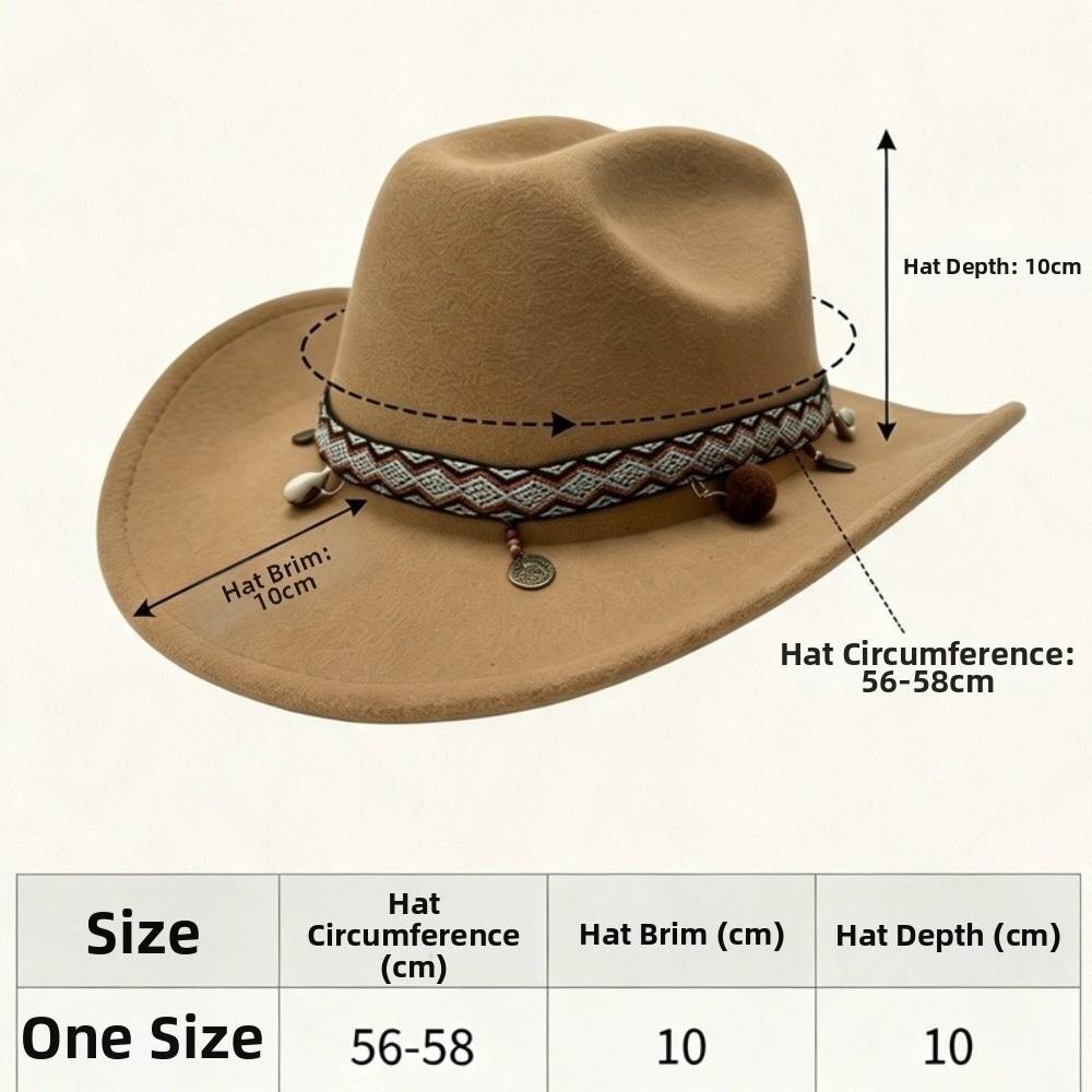 Wide Curved Brim Suede Cowboy Hat Suede Fabric Wide Brim Cowboy Hat New Cowgirl Hat Women and Men