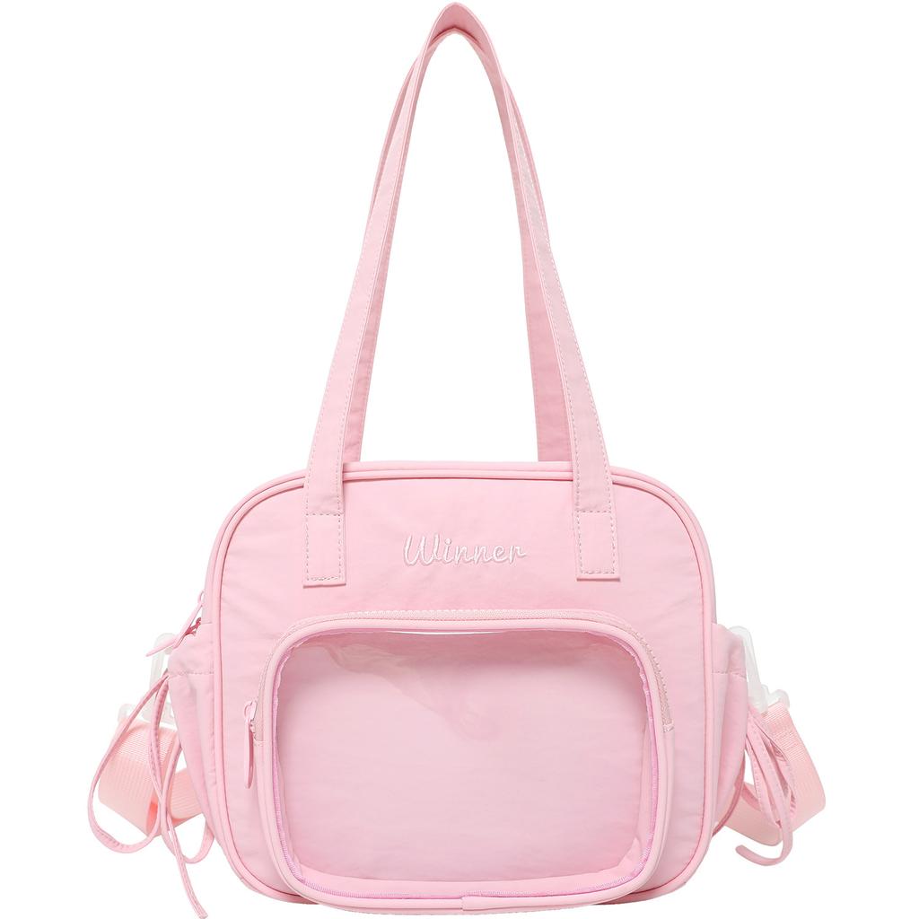 Crossbody Nylon Bag Women's New Large Capacity Bag Work Handheld Miscellaneous Bag Transparent Bag Tote Bag