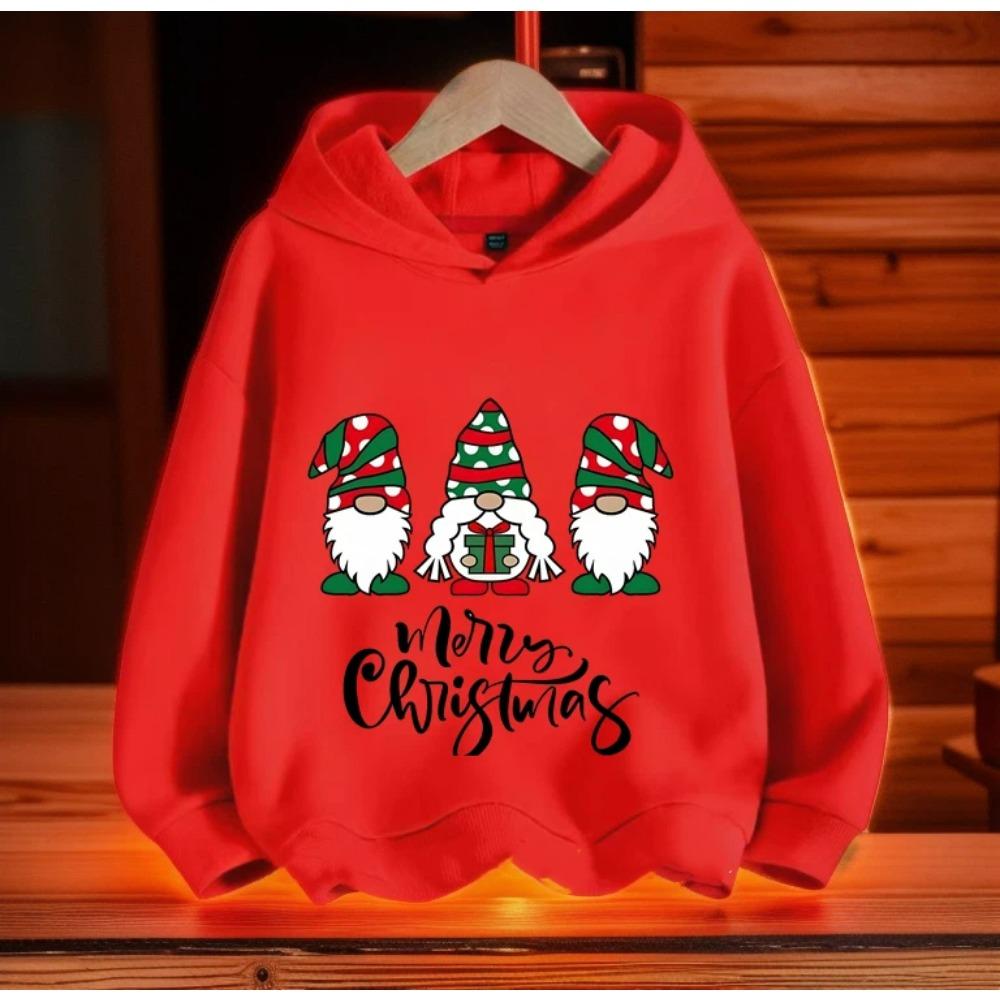 Fashion Men Women's Hoodies Christmas Green Monster Print Pullover Top Cartoon Casual Sweatshirt Kids Hoodies Long Sleeve Clothing
