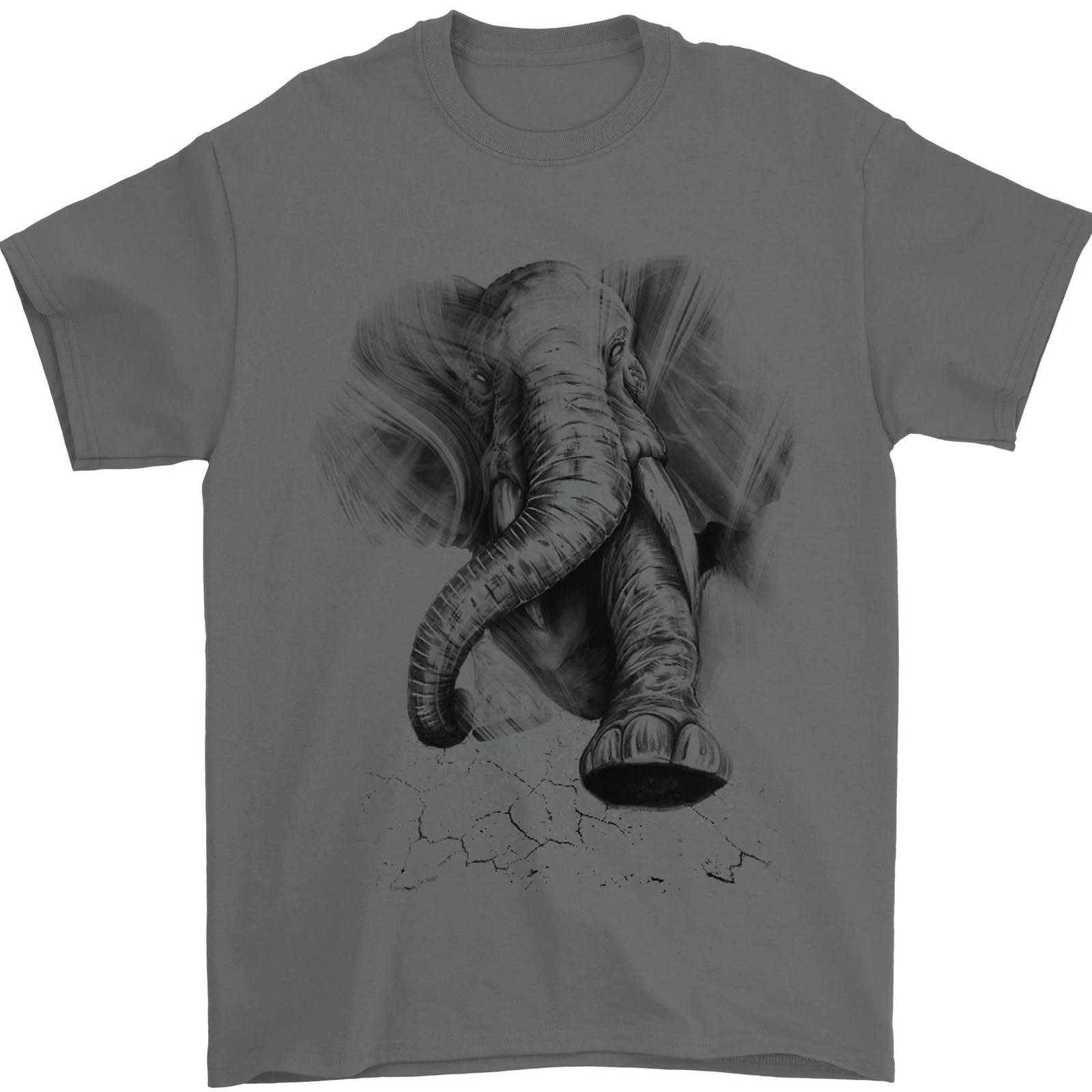 An Abstract Elephant Environment Mens T-Shirt 100% Cotton S