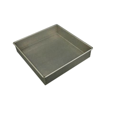 

Tiger Crown Cake Pan, Silver, 180 x 180 x 45mm, Ulster Marche Square Baking Pan, 180mm, Steel, Aluminum Plated, 2365