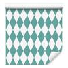 Harlequin Diamonds Wallpaper White and Teal for Living Room and Bedroom 50x1000